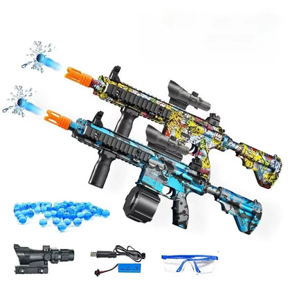 M416 Electric Airsoft Rifle - Graffiti Design Paintball Toy for Adults and Children