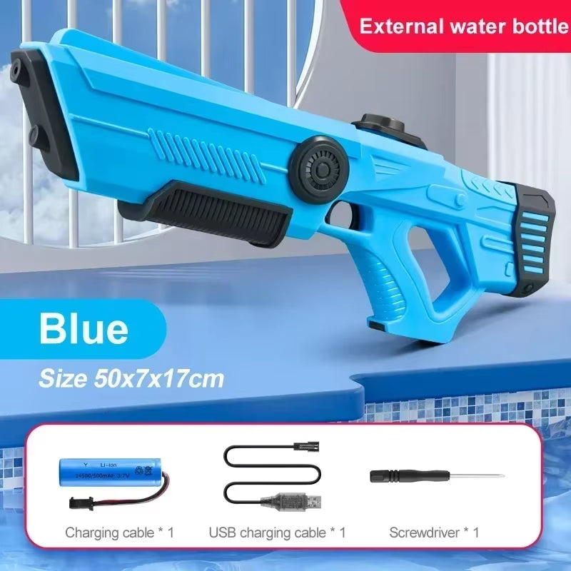 High-Pressure Electric Water Gun for Kids - Ideal for Summer Outdoor Pool Games and Gift for Boys