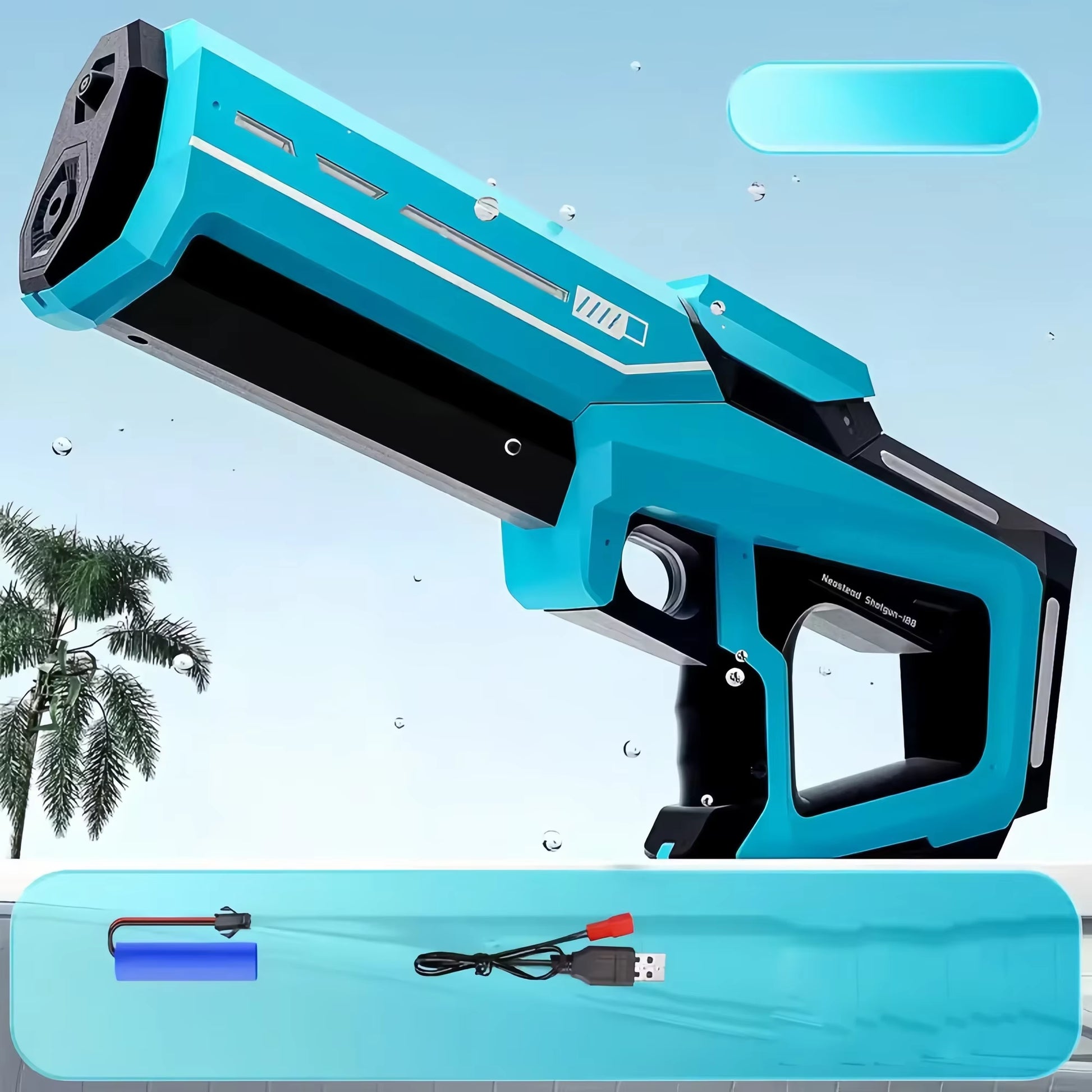 High-Pressure Electric Water Gun for Kids - Ideal for Summer Outdoor Pool Games and Gift for Boys