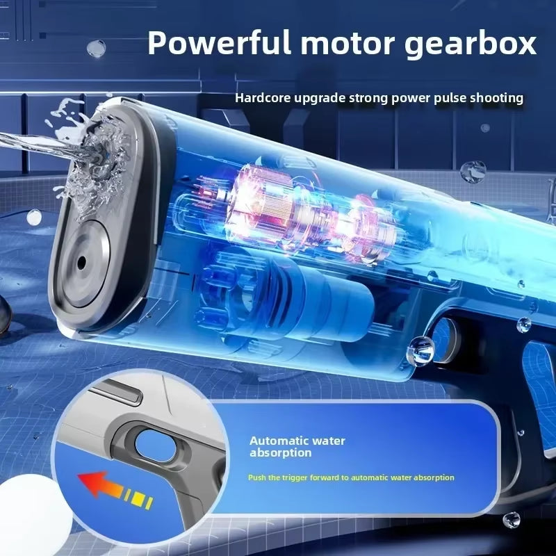 High-Pressure Electric Water Gun for Kids - Ideal for Summer Outdoor Pool Games and Gift for Boys