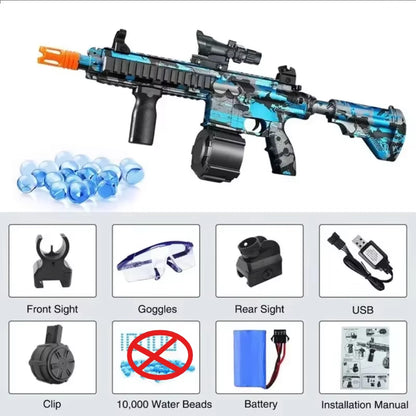 M416 Electric Airsoft Rifle - Graffiti Design Paintball Toy for Adults and Children
