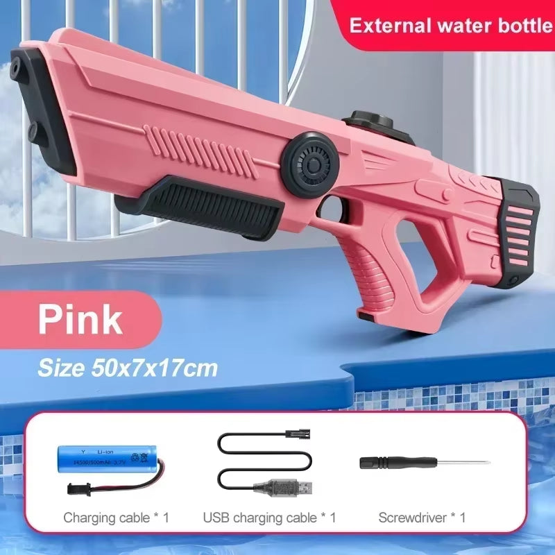 High-Pressure Electric Water Gun for Kids - Ideal for Summer Outdoor Pool Games and Gift for Boys